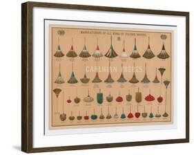 Poster Advertising All Kinds of Feather Dusters-null-Framed Giclee Print