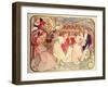 Poster Advertising 'Amants', a Comedy at the Theatre De La Renaissance, 1896-Alphonse Mucha-Framed Giclee Print