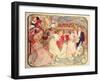 Poster Advertising 'Amants', a Comedy at the Theatre De La Renaissance, 1896-Alphonse Mucha-Framed Giclee Print