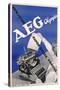 Poster Advertising an 'Aeg Rapide' Typewriter, C.1935-null-Stretched Canvas