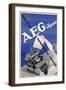 Poster Advertising an 'Aeg Rapide' Typewriter, C.1935-null-Framed Giclee Print