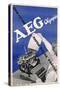 Poster Advertising an 'Aeg Rapide' Typewriter, C.1935-null-Stretched Canvas