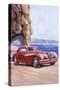 Poster Advertising an Alfa Romeo 6C 2500 Super Sports, 1948-null-Stretched Canvas