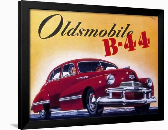 Poster Advertising an Oldsmobile B44, 1942-null-Framed Giclee Print