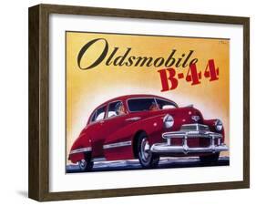 Poster Advertising an Oldsmobile B44, 1942-null-Framed Giclee Print