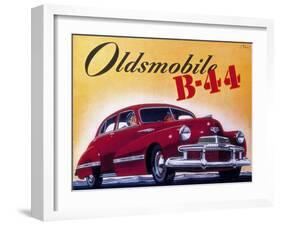 Poster Advertising an Oldsmobile B44, 1942-null-Framed Giclee Print