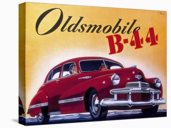 Poster Advertising an Oldsmobile B44, 1942-null-Stretched Canvas