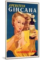 Poster Advertising Aperitivo Gincana-null-Mounted Giclee Print