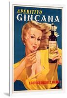 Poster Advertising Aperitivo Gincana-null-Framed Giclee Print