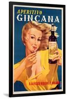 Poster Advertising Aperitivo Gincana-null-Framed Giclee Print