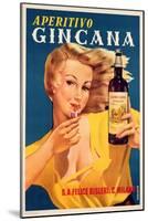 Poster Advertising Aperitivo Gincana-null-Mounted Giclee Print