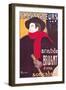 Poster Advertising Aristide Bruant in His Cabaret at the Ambassadeurs, 1892-Henri de Toulouse-Lautrec-Framed Premium Giclee Print