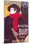 Poster Advertising Aristide Bruant in His Cabaret at the Ambassadeurs, 1892-Henri de Toulouse-Lautrec-Mounted Giclee Print