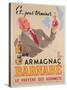 Poster Advertising Armagnac Barnabe, Printed by Damour Publicity, Paris, 1946-null-Stretched Canvas