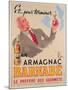 Poster Advertising Armagnac Barnabe, Printed by Damour Publicity, Paris, 1946-null-Mounted Premium Giclee Print