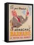 Poster Advertising Armagnac Barnabe, Printed by Damour Publicity, Paris, 1946-null-Framed Stretched Canvas