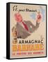 Poster Advertising Armagnac Barnabe, Printed by Damour Publicity, Paris, 1946-null-Framed Stretched Canvas