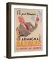 Poster Advertising Armagnac Barnabe, Printed by Damour Publicity, Paris, 1946-null-Framed Giclee Print
