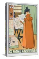 Poster Advertising Art Shop, Brussels, 19Th Century-Theo Van Rysselberghe-Stretched Canvas
