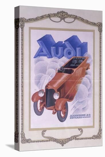 Poster Advertising Audi Cars, 1922-null-Stretched Canvas