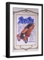 Poster Advertising Audi Cars, 1922-null-Framed Giclee Print