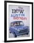 Poster Advertising Austin Cars, 1959-null-Framed Giclee Print