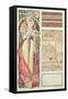 Poster Advertising 'Austria at the International Exposition, Paris 1900', 1900-Alphonse Mucha-Framed Stretched Canvas