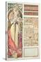 Poster Advertising 'Austria at the International Exposition, Paris 1900', 1900-Alphonse Mucha-Stretched Canvas