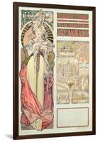 Poster Advertising 'Austria at the International Exposition, Paris 1900', 1900-Alphonse Mucha-Framed Giclee Print