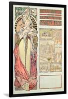 Poster Advertising 'Austria at the International Exposition, Paris 1900', 1900-Alphonse Mucha-Framed Giclee Print