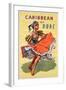 Poster Advertising B.O.A.C. Flights to the Caribbean, C.1950-null-Framed Giclee Print