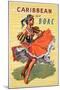 Poster Advertising B.O.A.C. Flights to the Caribbean, C.1950-null-Mounted Giclee Print