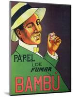 Poster Advertising Bambu Cigarette Papers, 1920-null-Mounted Giclee Print