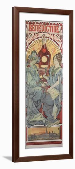 Poster Advertising 'Benedictine' Liqueur, 1898-Alphonse Mucha-Framed Giclee Print