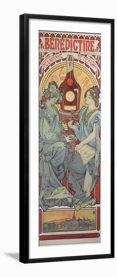 Poster Advertising 'Benedictine' Liqueur, 1898-Alphonse Mucha-Framed Premium Giclee Print