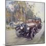 Poster Advertising Bentley Cars, 1927-Gordon Crosby-Mounted Giclee Print