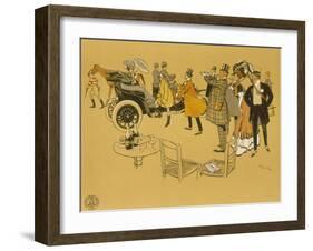 Poster Advertising Berliet Cars, 1906-René Vincent-Framed Giclee Print