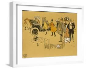 Poster Advertising Berliet Cars, 1906-René Vincent-Framed Giclee Print