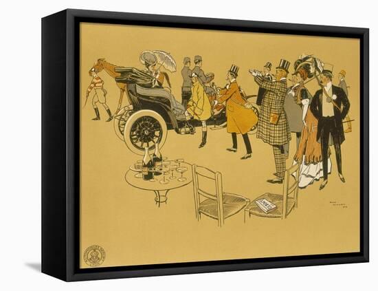 Poster Advertising Berliet Cars, 1906-René Vincent-Framed Stretched Canvas