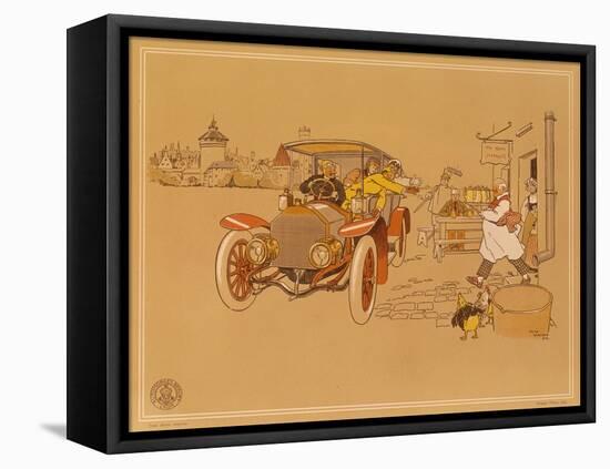Poster Advertising Berliet Cars, 1906-René Vincent-Framed Stretched Canvas