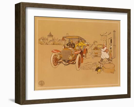 Poster Advertising Berliet Cars, 1906-René Vincent-Framed Giclee Print