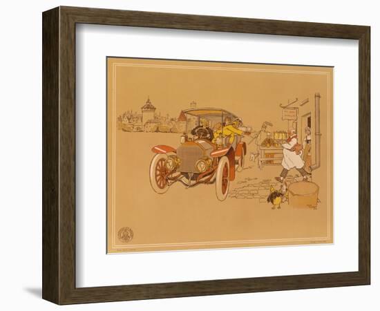 Poster Advertising Berliet Cars, 1906-René Vincent-Framed Giclee Print