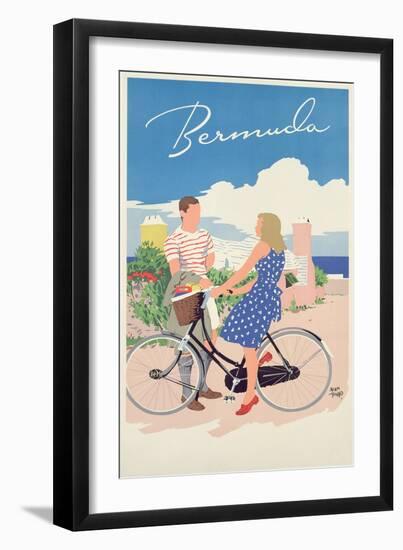 Poster Advertising Bermuda, c.1956-Adolph Treidler-Framed Giclee Print