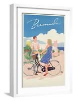 Poster Advertising Bermuda, c.1956-Adolph Treidler-Framed Giclee Print