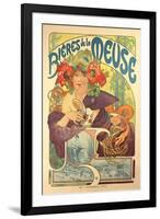 Poster Advertising 'Bieres De La Meuse', 1897-Alphonse Mucha-Framed Giclee Print