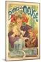 Poster Advertising 'Bieres De La Meuse', 1897-Alphonse Mucha-Mounted Premium Giclee Print