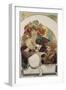 Poster Advertising 'Bieres De La Meuse', about 1897-Alphonse Mucha-Framed Giclee Print