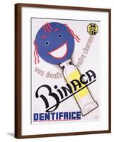 Poster Advertising 'Binaca Dentifrice', C.1938-null-Framed Giclee Print