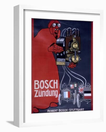 Poster Advertising Bosch Ignition Systems-null-Framed Giclee Print