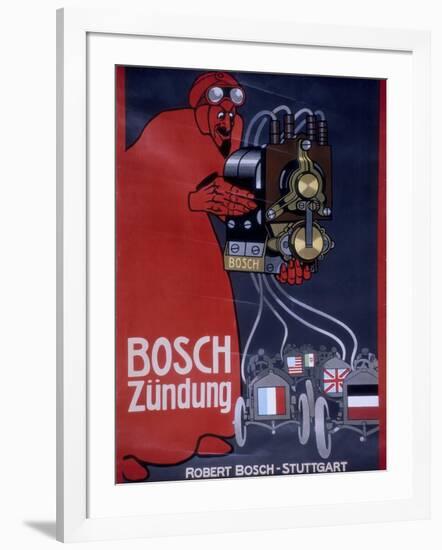 Poster Advertising Bosch Ignition Systems-null-Framed Giclee Print